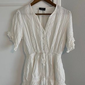 White mini dress